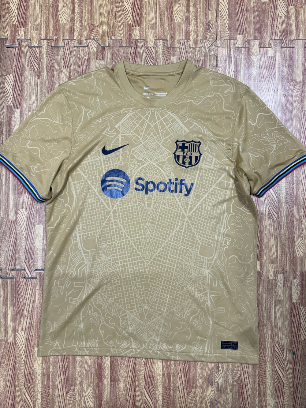 FC Barcelona 2022-2023 Football Shirt Jersey Nike #9 Lewandowski Soccer Size L - Picture 2 of 9
